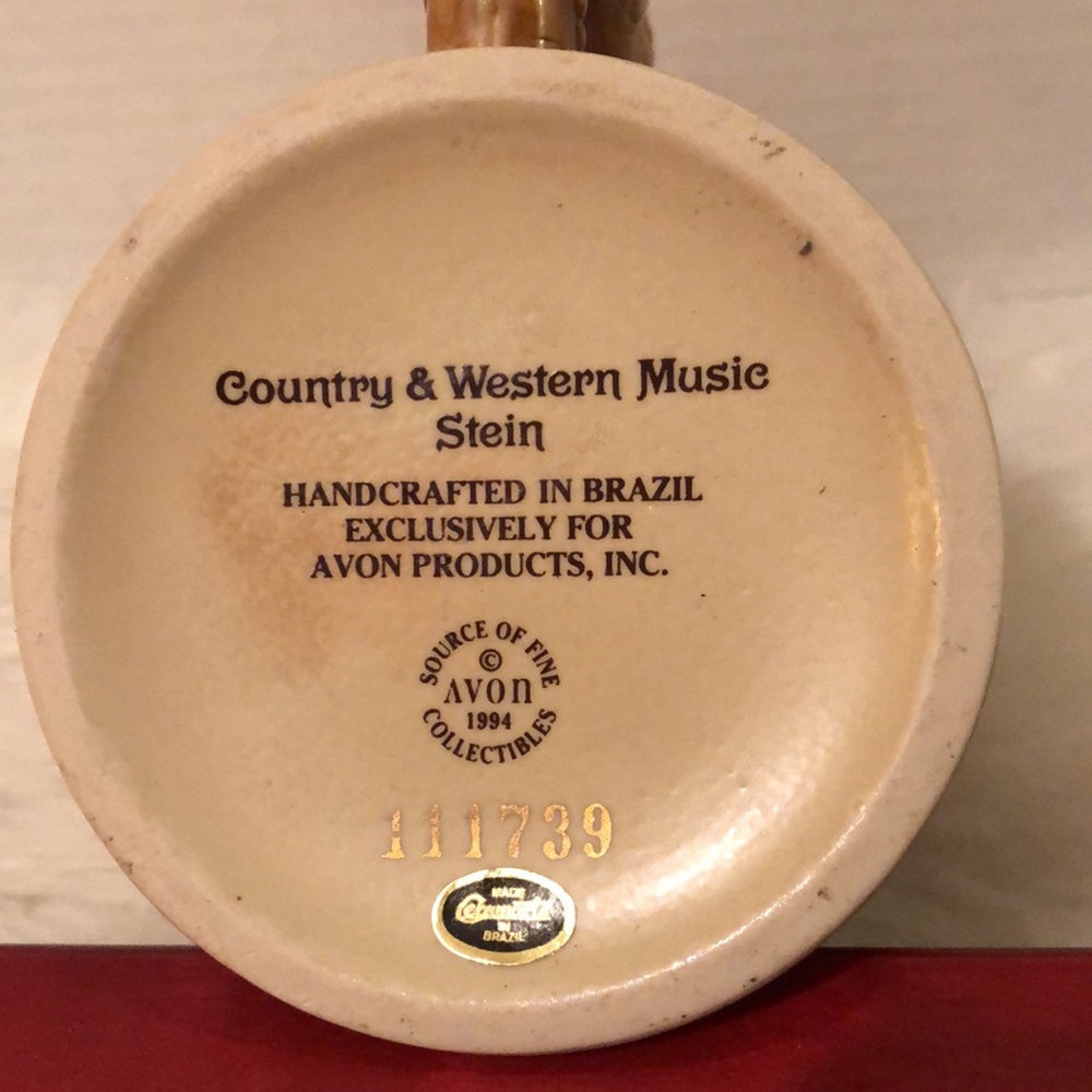 Avon 1994 Country&Western Music Stein - Picture 5 of 8
